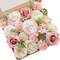 Blush Pink & White Artificial Flower Combo – Faux Silk and Foam Roses for DIY Wedding Bouquets, Centerpieces, Cake Decorations & Party Table Arrangements